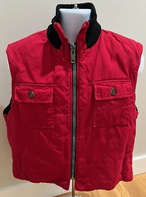 Vintage PENNEYS FOREMOST HUNTING CLOTHING Red Canvas Hunters Vest Size Large - Image 1 of 4
