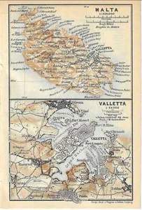 Vintage travel guide print valletta & malta from 1936 - Picture 1 of 2