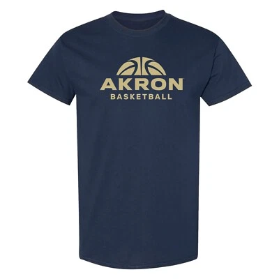 Akron Basketball Hype T-Shirt - Navy - Image 1 of 4