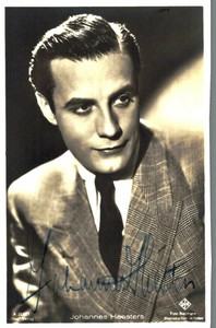 Johannes Heesters Original Signature On Ross Card No. 7213 A