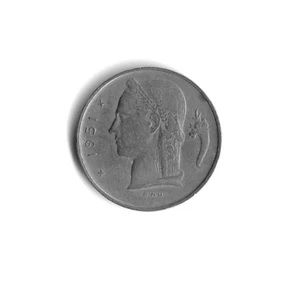 1951 Belgium - 1 Franc - 651 - Copper Nickel - 4g - Picture 1 of 2