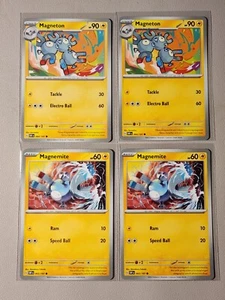 2x Magneton 064/197 & 2x Magnemite 063/197 Pokemon card SV Obsidian Flames NM - Picture 1 of 1