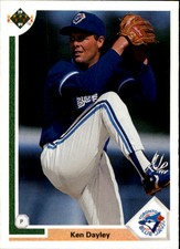 1991 Upper Deck Toronto Blue Jays Baseball Card #781 Ken Dayley