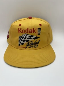 Vintage NASCAR Kodak Film Racing Team Driver Sterling Marlin #4 Snapback - Picture 1 of 5