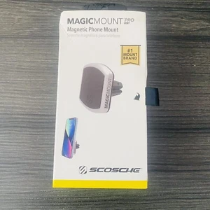 New Scosche Magic Mount Black Silver Pro Magnetic Vent Mount Open Box - Picture 1 of 5