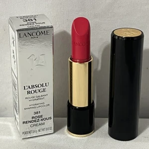 Rossetto Lancome L'ABSOLU ROUGE 381 Rose Rendez-Vous 3,4 g / 0,12 oz - Foto 1 di 4