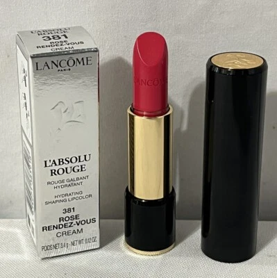 Lancome L’ABSOLU ROUGE Lipstick 381 Rose Rendez-Vous 3.4g / .12 Oz - Image 1 of 4