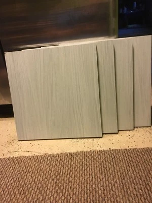 Cabinet Door 14 1/2” X 14 1/2” Horizontal Brushed Laminate Grey Qty-1 - Image 1 of 4