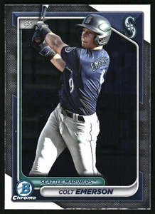 Bowman #BCP-10 2024 Colt Emerson Chrome Prospects Seattle Mariners - Imagen 1 de 2