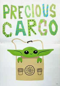 Precious Cargo Grogu in a Sack Star Wars Mandalorian Poster 10.5"x15.5" - Picture 1 of 1