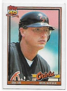 1991 Topps #324a Ron Kittle NM-MT Orioles ERR