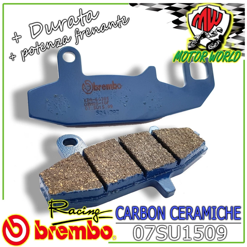 07SU1509 Plaquettes Brembo Céramiques Arrières Suzuki DR RS-RSE-DJEBEL-DAKAR 650 - Photo 1/1