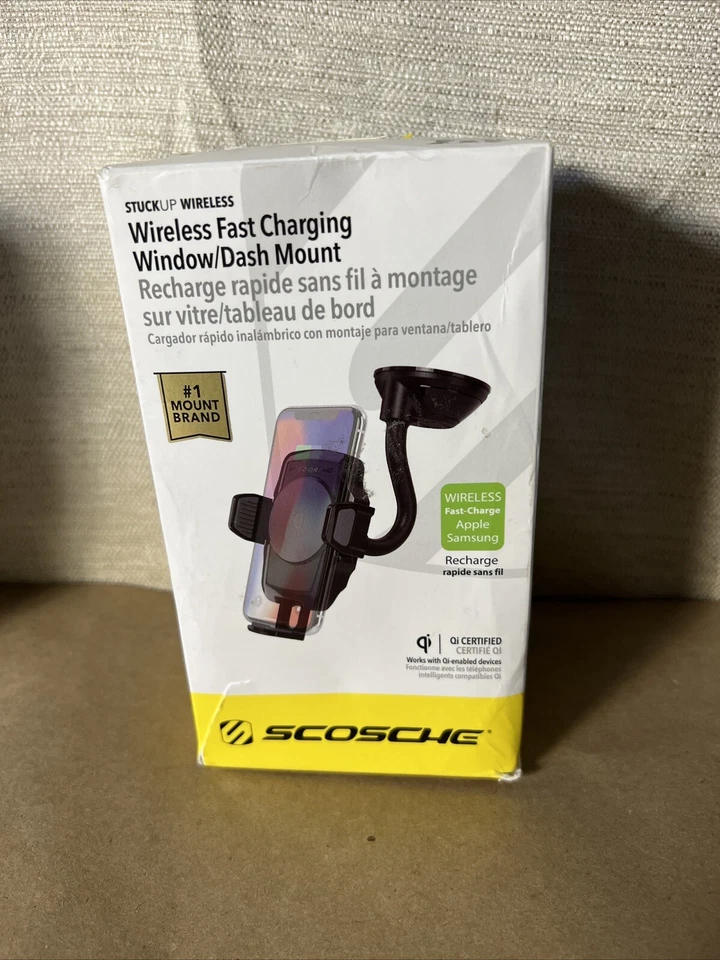 *SCOSCHE STUCKUP QI CHARGING UNIVERSAL WINDOW/DASH MOUNT WIRELESS - Image 1 of 4