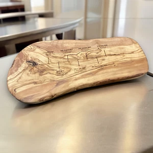 Personalised 40cm Olive Wood Timeline Chopping Board - Wedding Anniversary Gift - Picture 1 of 7