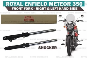 100% GENUINE Royal Enfield Meteor 350 ''FRONT FORK ASSEMBLY LH & RH'' Shocker - Picture 1 of 13
