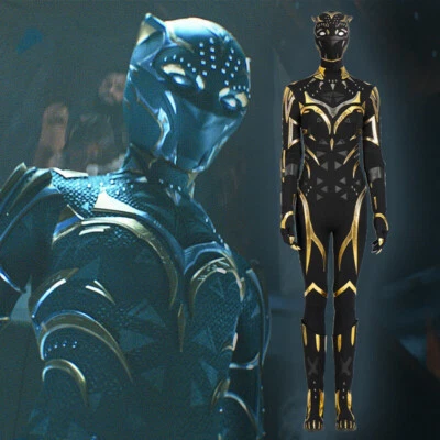 Black Panther 2 Shuri Cosplay Custome Set Women Halloween Bodysuit Glove Set - Image 1 of 4