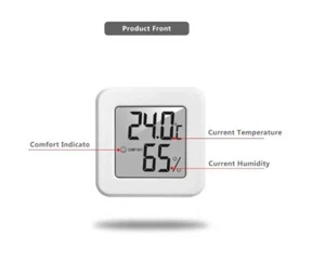 Temperature White Mini El. and Humidity Meter Car Thermometer Display Fridgemetr - Picture 1 of 5