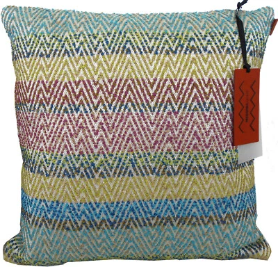 FUNDA ALMOHADA INTERIOR EXTERIOR MISSONI HOME PESADA 16x16" VILUFUSHI EDICIÓN LIMITADA Foto 1 de 4