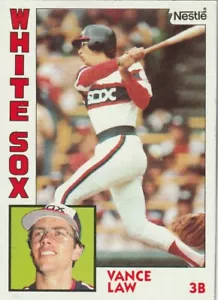 FREE SHIPPING-MINT-1984 Topps Nestle Vance Law #667-PLUS WHITE SOX BONUS CARDS - Picture 1 of 1