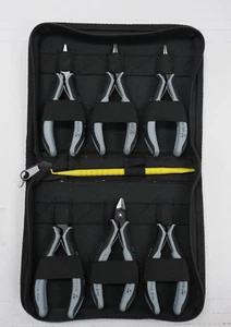 KNIPEX 6 Pc. Electrically Discharging Precision Electronics Pliers Set in Case ! - Picture 1 of 5