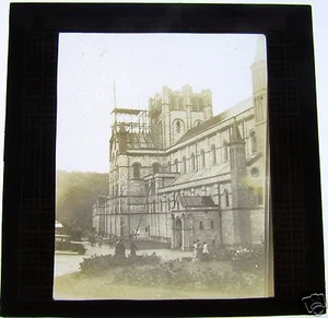 Glas Zauber Laterne Dia BUCKFAST ABBEY UM 1910 DEVON - Bild 1 von 1