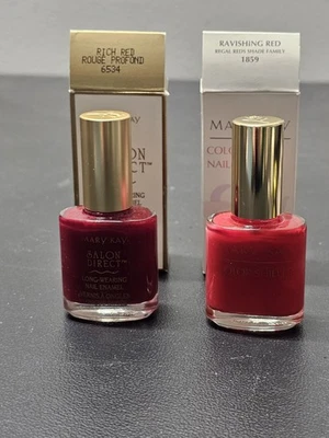 MARY KAY Salon 直接指甲珐琅色盾波兰 Ravishing 红色 丰红色 — 第 1/4 张图片