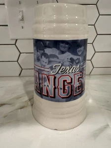 Taza de café Texas Rangers Stein Cup blanca alta - Imagen 1 de 4