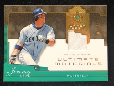 JEREMY REED 2005 UD Ultimate Collection Materials Game-Worn/Used Jersey #09/25 - Image 1 of 2