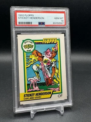 Flopps Rickey Henderson 1992 - Stickey Henderson SSP / raro - PSA 10 Foto 1 de 2
