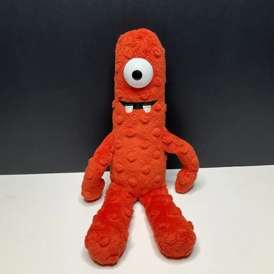 Yo Gabba Gabba Muno TY Beanie Baby 2012 Pelúcia Monstro Vermelho Pelúcia Recheada 10" - Imagem 1 de 4