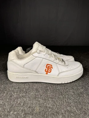 Tênis de beisebol vintage San Francisco Giants masculino tamanho 12 branco laranja MLB Reebok - Imagem 1 de 4