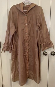 The Totes Coat With Hood Sz 12 Pink Raincoat Trench Coat Vintage 70s Windbreaker - Picture 1 of 8