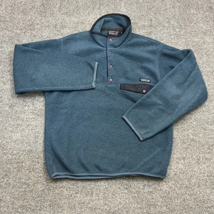 Patagonia Synchilla Pullover Sweater Mens Small Fleece Snap Button Retro Outdoor - Picture 1 of 10