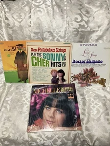 4 Vntg LPs instrumental: The Graduate, Dr. Zhivago, Mexicali Brass, Sonny & Cher - Picture 1 of 14
