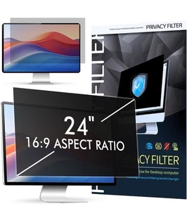Filtr ekranu prywatności komputera, szer. x wys.: 531 mm x 298 mm, 16:9, uniwersalny monitor komputera - Zdjęcie 1 z 12