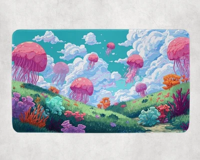 Jellyfish Fields - MTG Secret Lair - 24"x14" - Playmat MTG - Board Game Mat - Image 1 of 4