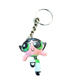 Vintage 1999 Powerpuff Girls Buttercup 2" Keychain / Keyring Rare Y2K - Picture 1 of 4
