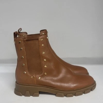 Bagagem de mão Michael Kors Ridley Gore marrom feminina tamanho 8M - Imagem 1 de 4