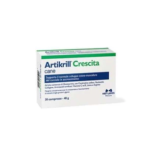 Artikrill Crescita cane 30 90 compresse condroprotettore articolazioni ossa cani - Foto 1 di 2