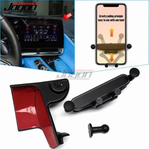 Dashboard Screen GPS Phone Holder Stand For Corvette C8 HTC Coupe Z06 Z51 20-24 - Foto 1 di 10
