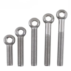 M10 M12 Longer Eyebolts 304 SS Lifting Eyebolts Eye screw eyelet O-ring Bolt - Picture 1 of 6