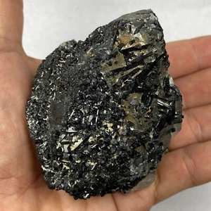 NATURAL BLACK TOURMALINE AND QUARTZ- HIGH QUALITY FROM PERÚ 306.34 GRAMS - Foto 1 di 11