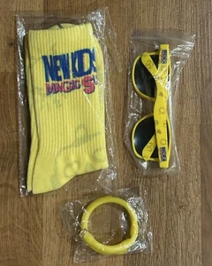 New Kids On The Block 2024 Summer Magic Tour VIP Yellow Sunglasses & Socks SET - Picture 1 of 1