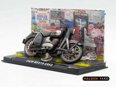1:24 scale DKW Rt Vs motorcycle diorama. Ref H1 - Image 1 of 4