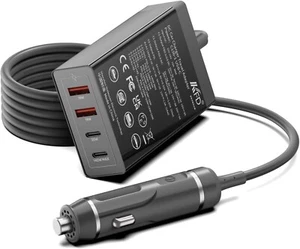 KFD 156W C Port Car Charging Station 100W 96W 90W 87W USB C Tablet Phone Laptop - Picture 1 of 8
