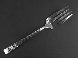 Meat Serving Fork Oneida Community Coronation 1936 vintage silverplate - Picture 1 of 2