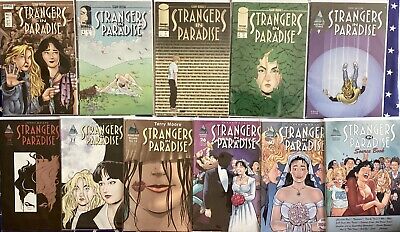 Strangers In Paradise, 11 Ish Bundle, 93-03, Bagged/boarded, Includes Sourcebook • 18.16€