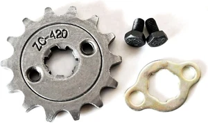 Pignone motore anteriore Sthus 420 14 denti 17 mm per 70 90 110 125 140 cc ATV Dirt Bi - Foto 1 di 12