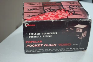Rare Pocket Flash 1060 - Flash for Flash Cube Mount - Morris Photo Japan - Picture 1 of 6