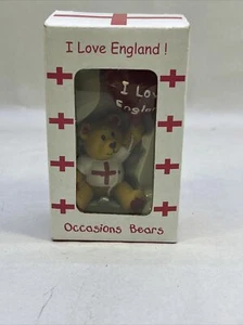 Figura de oso de peluche 'I Love England' en caja "Occasions Bears" - Imagen 1 de 6